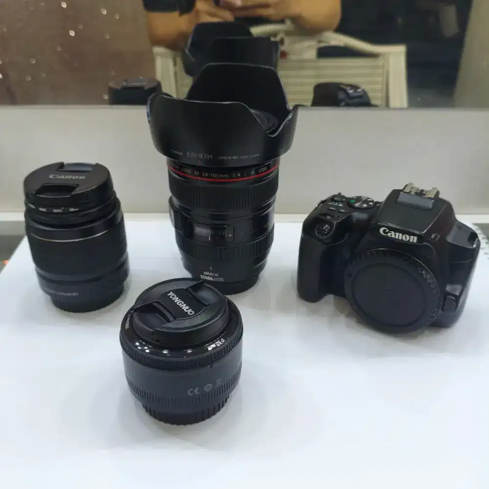 Canon 250D fullset banyak bonus