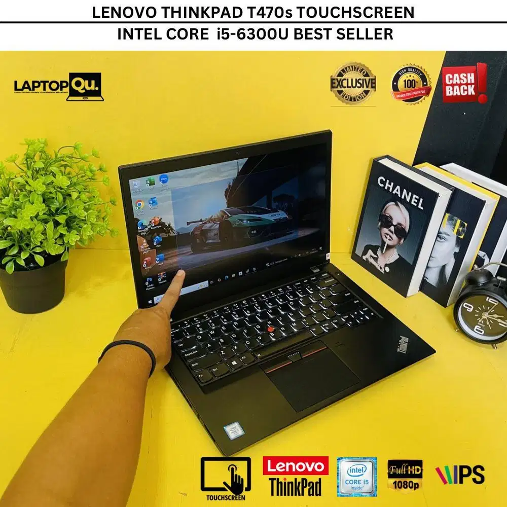 THINKPAD T470s i5-6300U vPRO RAM 8GB/SSD 256GB/FHD IPS/TOUCHSCREEN