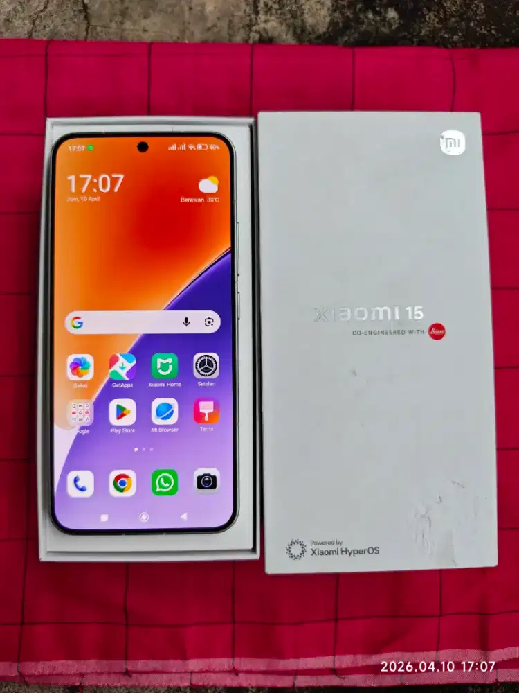 Xiaomi 15 12/256 Fullset ori segel mulus no minus istimewa