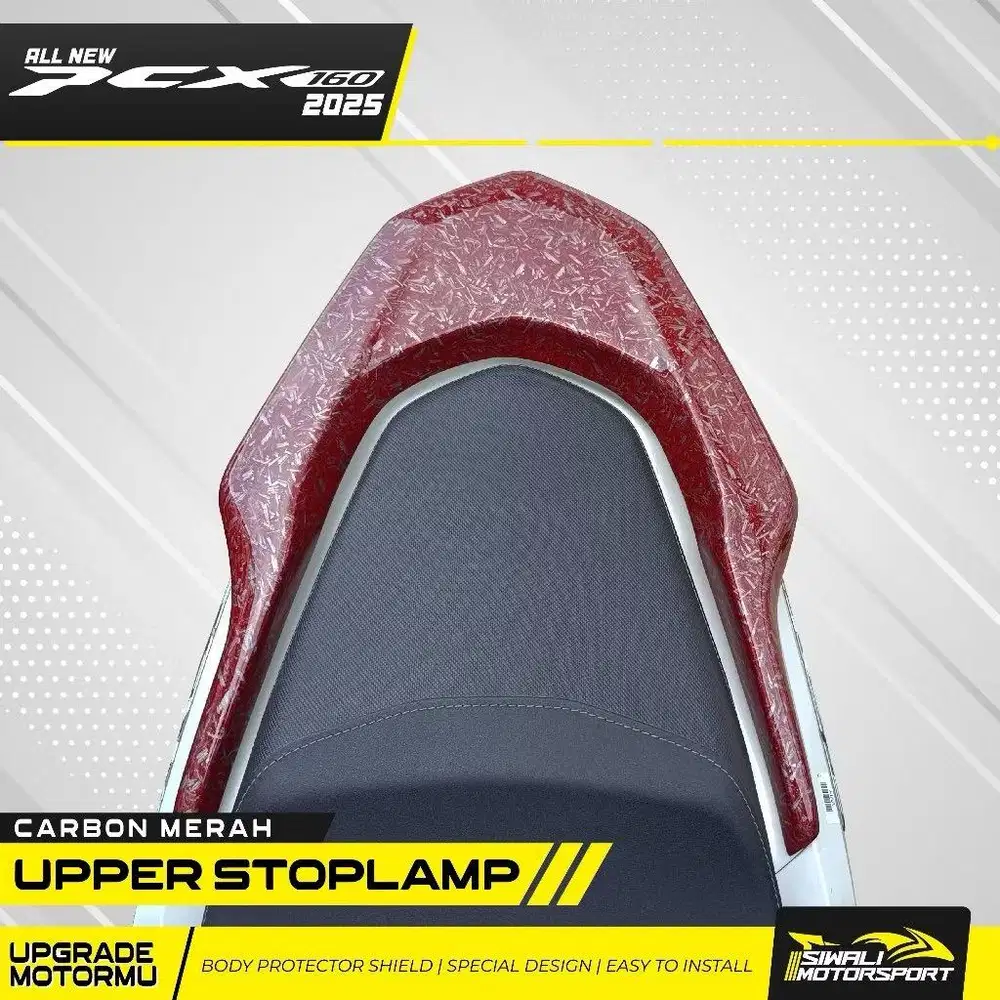 Upper Stoplamp All New PCX 160 Motif Carbon Keren Motorcycle