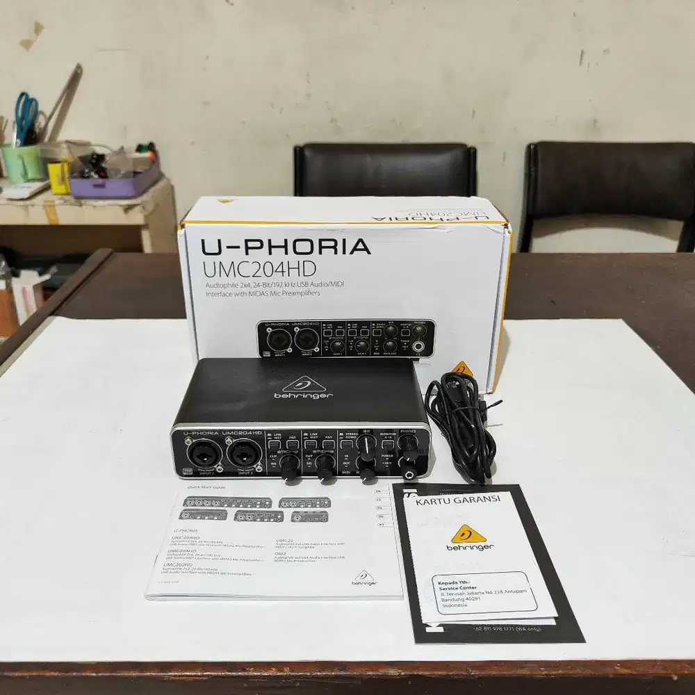 Soundcard Recording Behringer UMC204HD UMC 204HD UMC 204 HD Sound Card