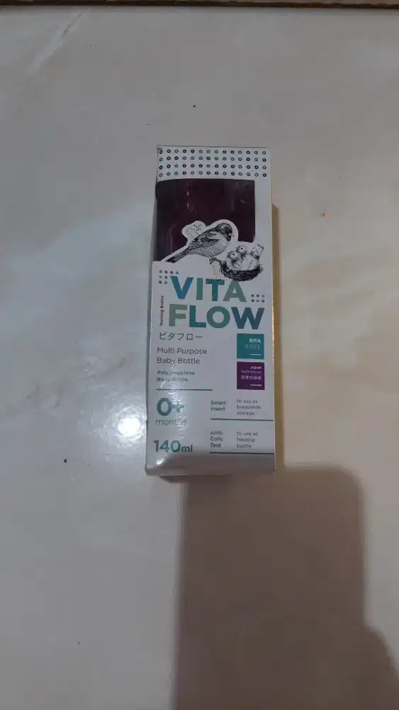 Vita Flow Baby Bottle Botol Susu Bayi 140ml