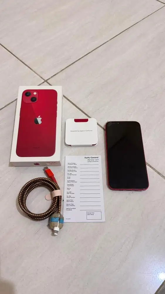 DIJUAL IPHONE 13 128GB RED EDITION (EX IBOX)