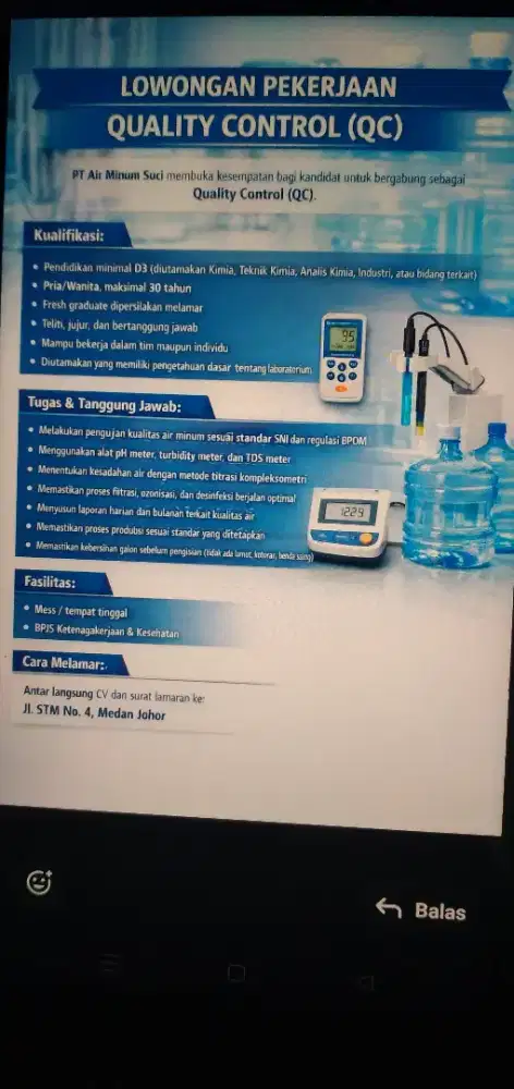 Lowongan Kerja QC