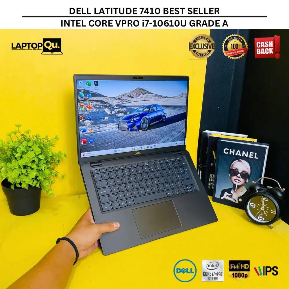DELL LATITUDE 7410 i7 GEN 10 RAM 16GB/SSD 256GB/FHD/BACKLIT/GRADE A