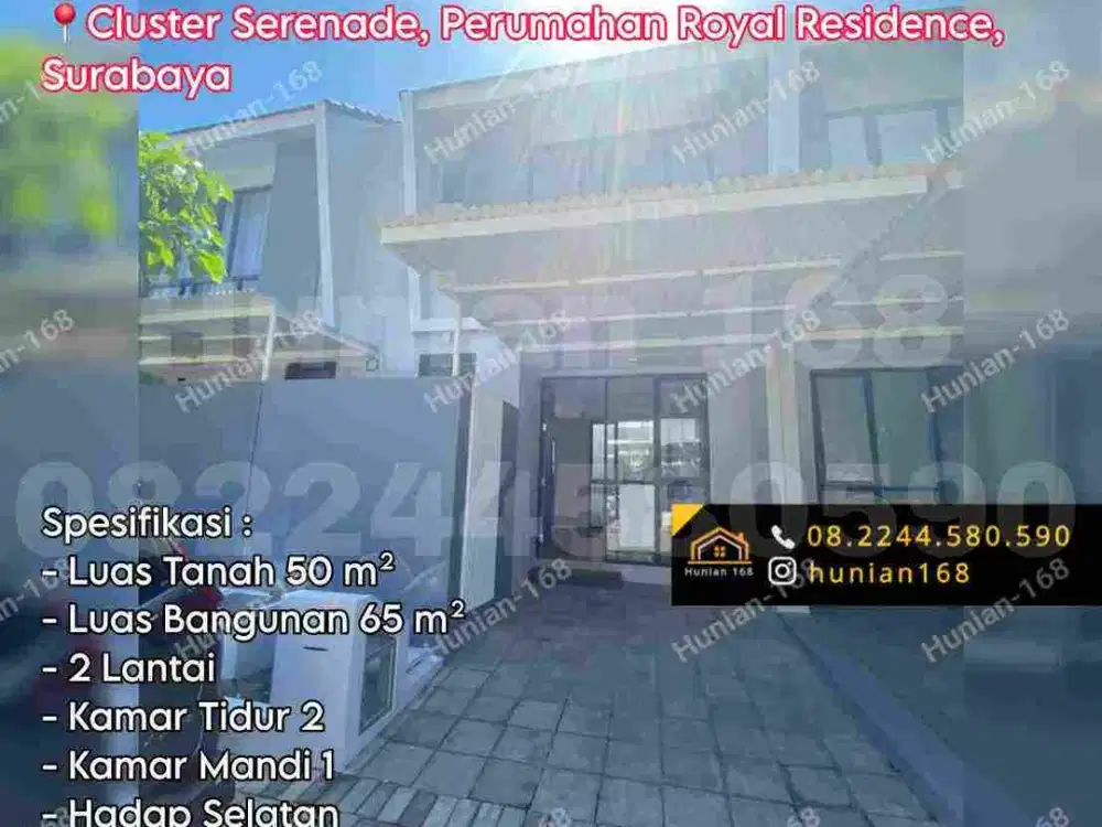 Rumah Baru Perumahan Raya Royal Residence Menganti Wiyung Cluster Serenade Babatan Surabaya Barat Wisata Bukit Mas 1 2 Babatan Graha Sampurna