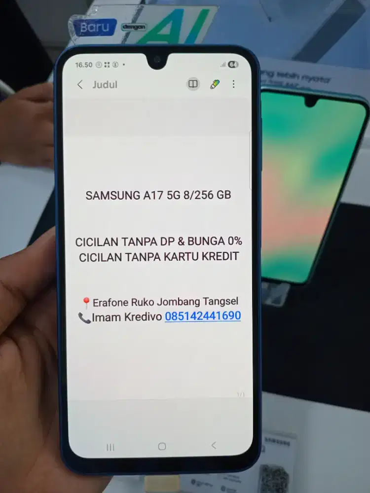 SAMSUNG A17 5G 8/256 GB Cicilan Tanpa DP