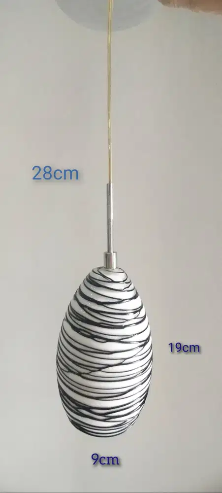 Kap Lampu Gantung Keramik Ace Diameter 9cm Bekas