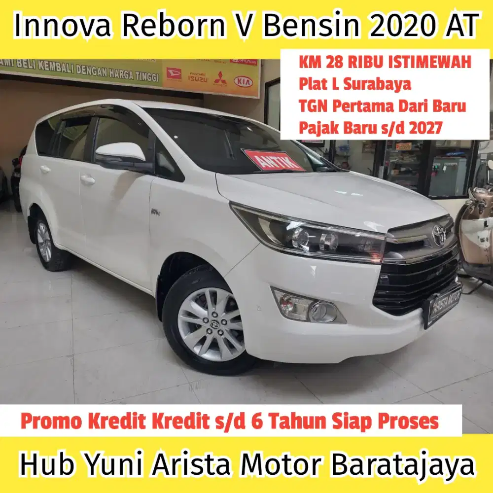 Innova Reborn V Bensin AT KM28rb TGN1 PlatSBY PjkBaru2027 Mewah