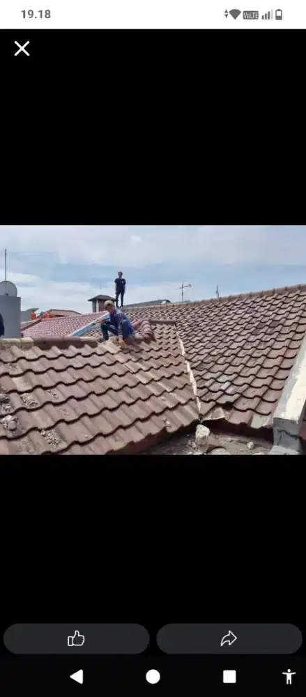 Perbaikan atap bocor talang air dak rembes dan renovasi