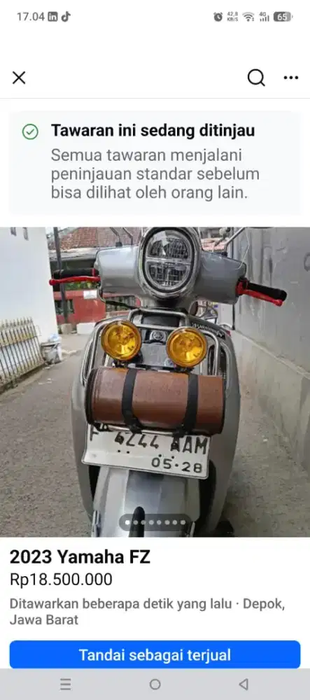 Yamaha Fazzio Lux Silver - Nego