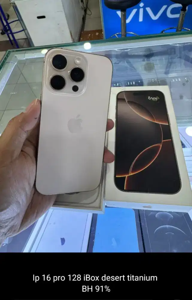 Iphone 16 pro 128gb Dessert titanium garansi ibox