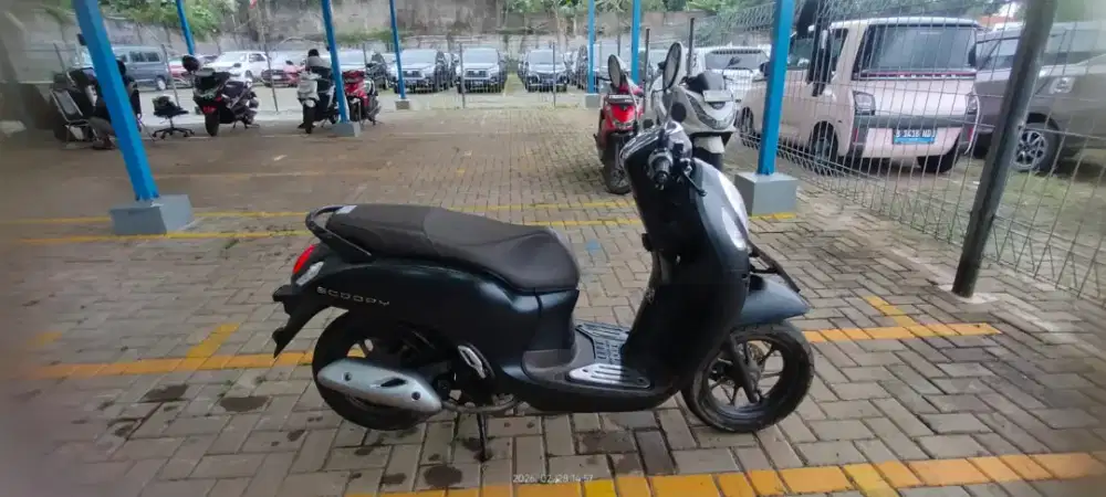 Dijual Honda Scoopy tahun 2024 warna hitam pajak off 1x motor rawatan