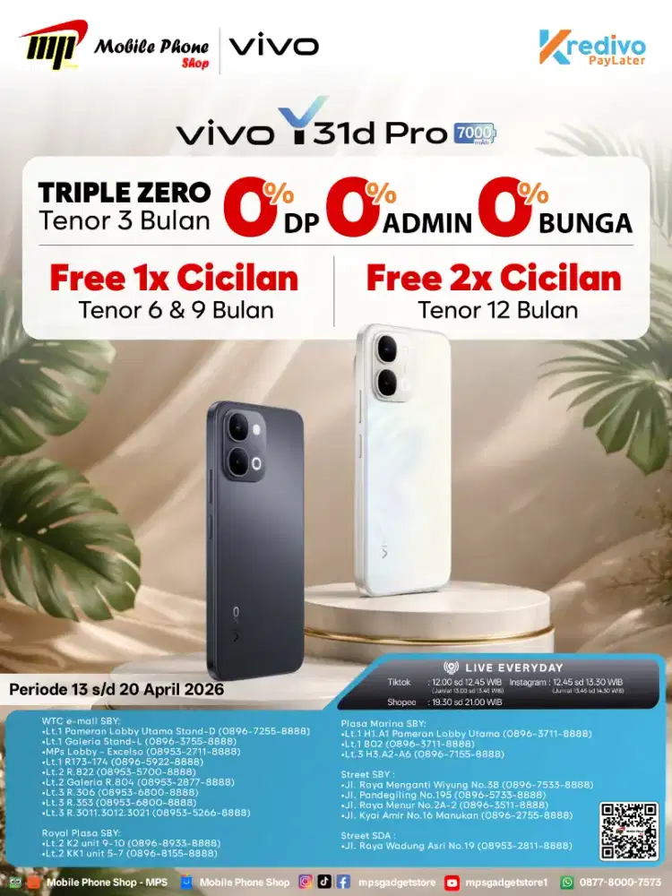 PROMO KREDIVO KHUSUS Y31D PRO