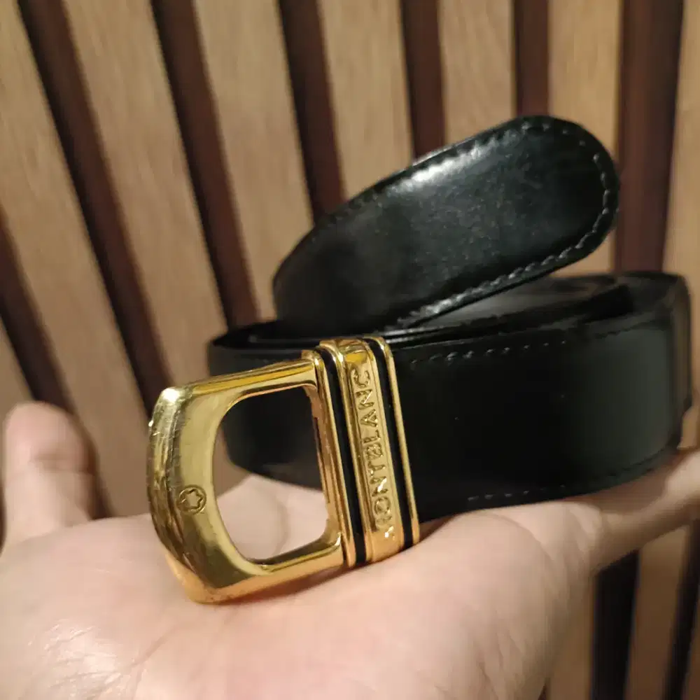 Belt pria montblanc authentic