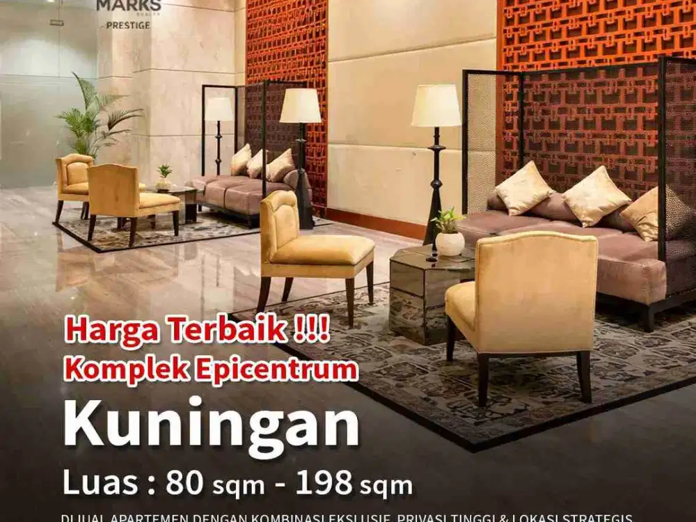 dijual apatermen premium d jantungan Kuningan siap huni