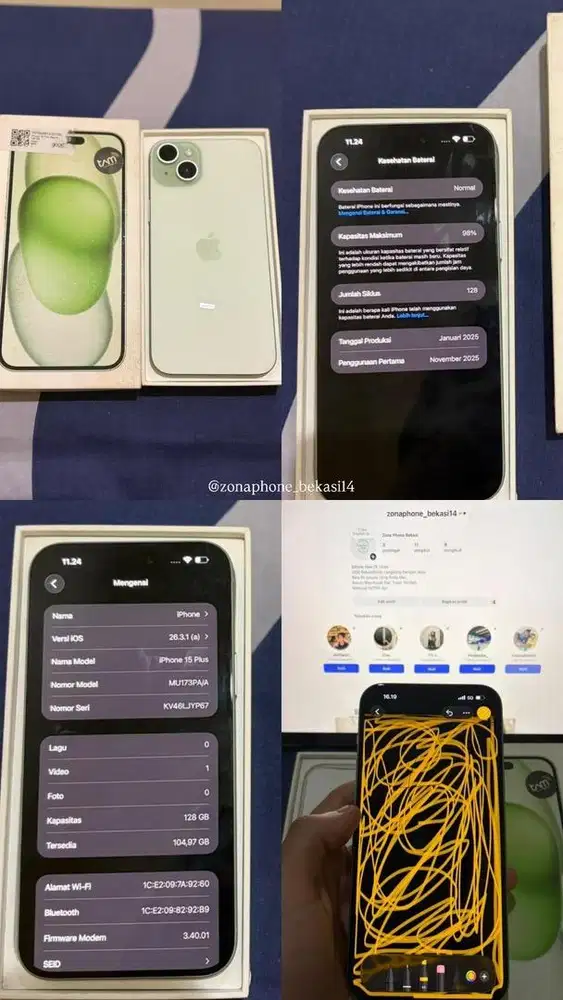 IPHONE 15 PLUS GREEN 128GB (Ibox)