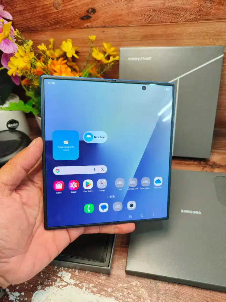 Samsung z fold 7 12/512 GB blue mulus garansi resmi sein Agustus 2026