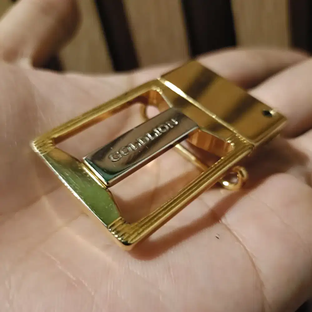 Buckle belt goldlion authentic