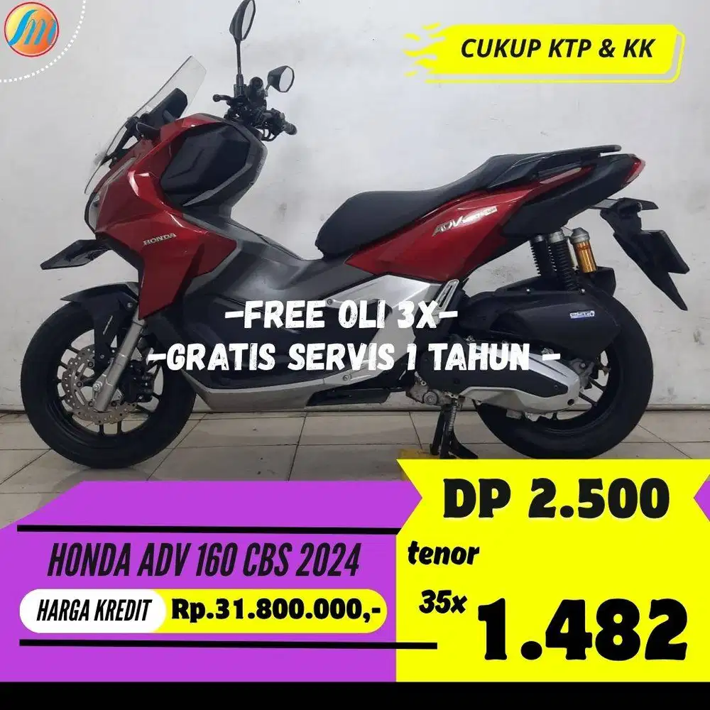 HONDA ADV160 CBS 2024 KREDIT MURAH ANGSURAN TERJANGKAU BERGARANSI
