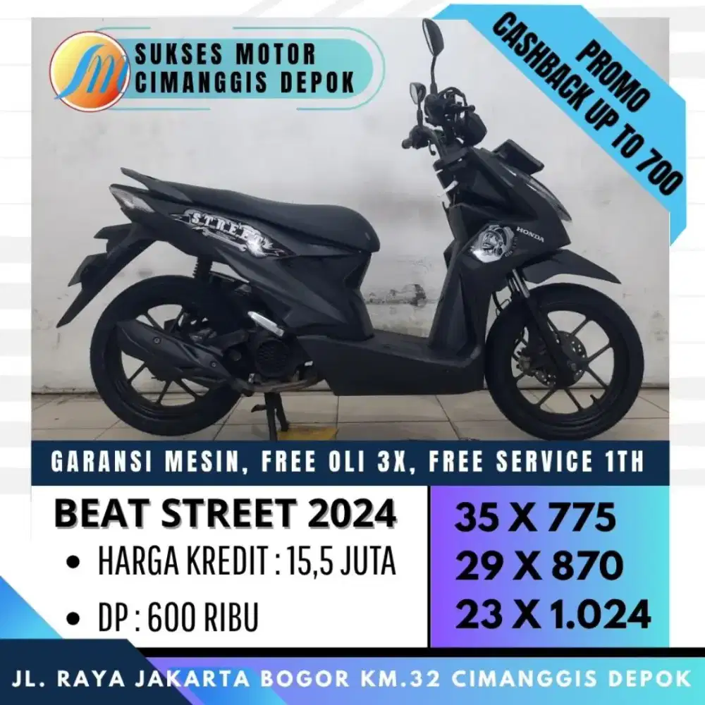 BEAT STREET 2024 TERMURAH CASH KREDIT DP 600 BERGARANSI [SUKSES MOTOR]