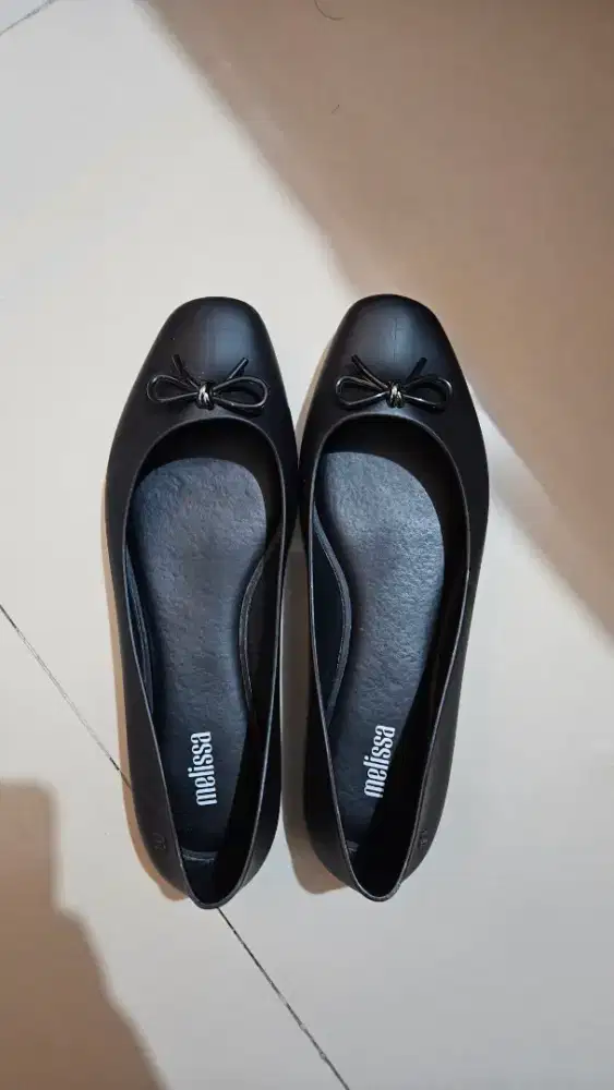 MELISSA AURA BASIC AD BLACK SIZE 38 SEPATU FLATSHOES WANITA