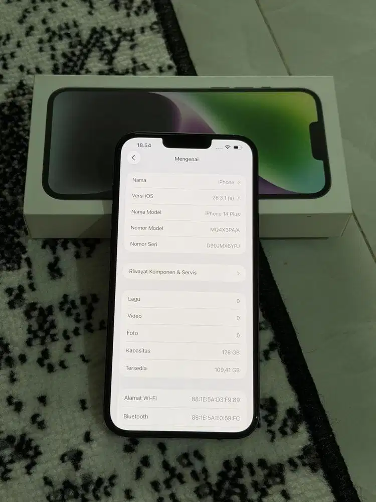 di jual Ip 14 plus 128 gb