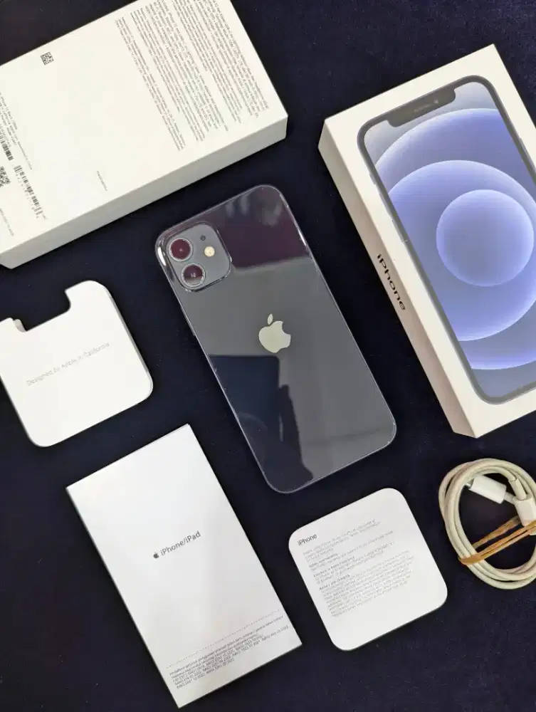 iPhone 12 128 iBox Fulset Lengkap Original semua