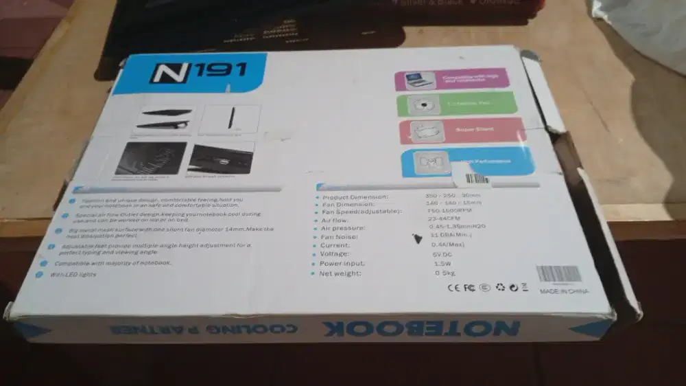Cooling laptop N191