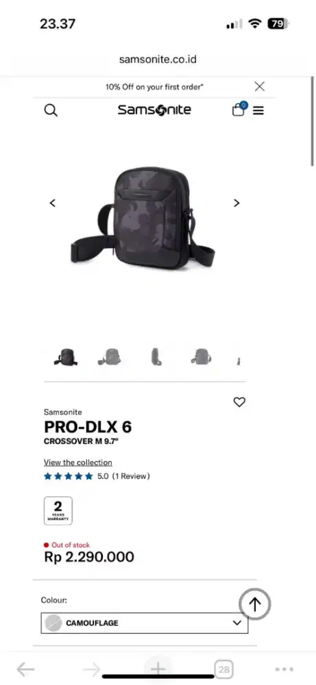 Tas selempang samsonite