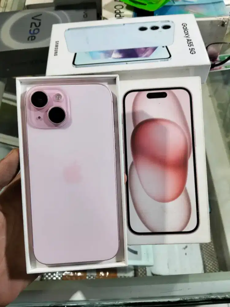 IPhone 15 128 ibox pa/a pink bh 86% Mulus