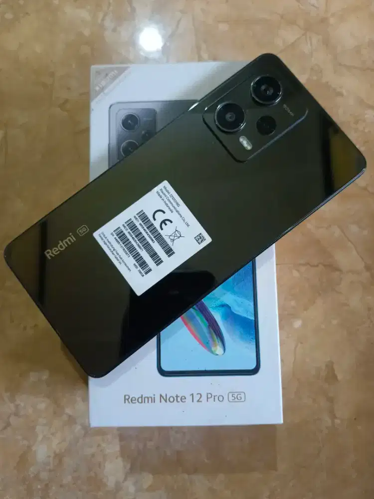 Jual Redmi note 12 pro 5g ram8/256 kondisi msh mulus segel normal