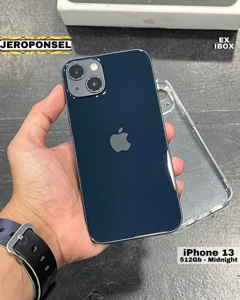 IPHONE 13 512GB MIDNIGHT EX IBOX FULL SET GARANSI