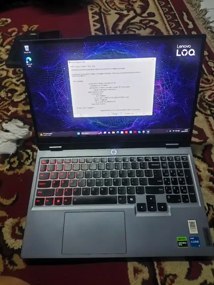 JUAL LAPTOP GAMING LENOVO LOQ 15IRX9 | i5 | 512/12 gb | RTX 4050 (6gb)