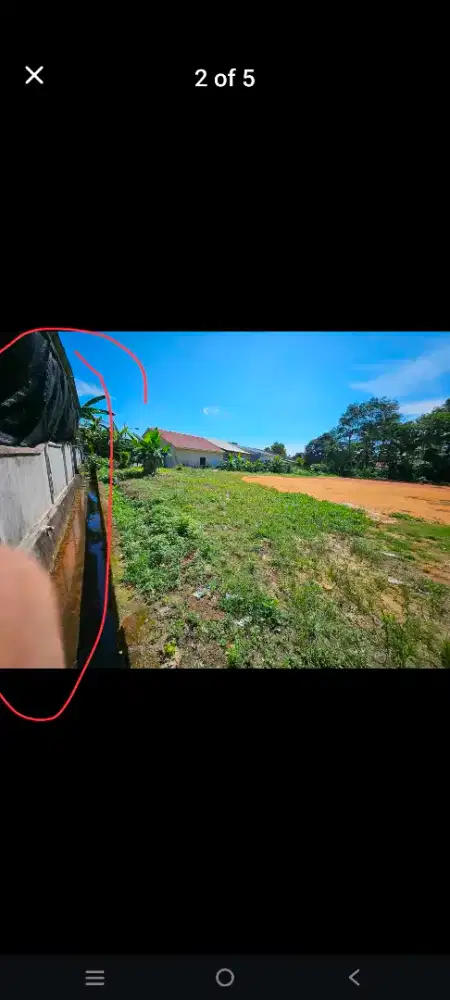 Tanah SHM belakang supermarket Albaik