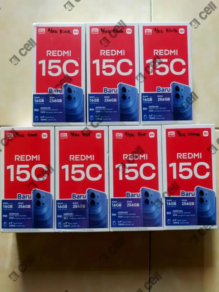 Redmi 15C ram 8/256 100% baru Termurah