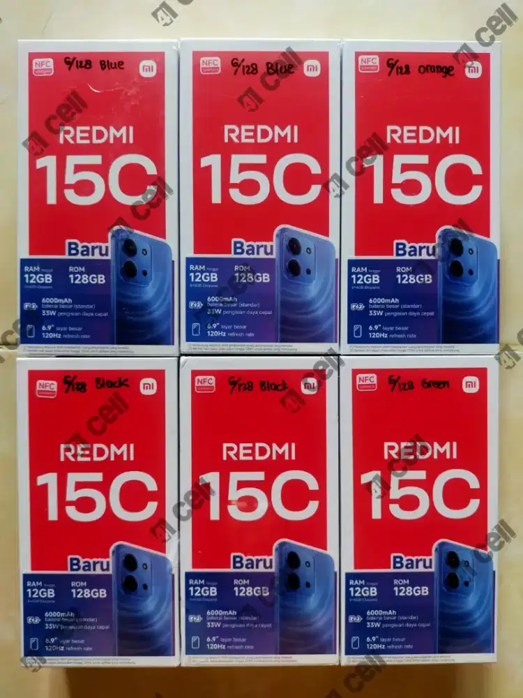 Redmi 15C ram 6/128 100% baru Termurah