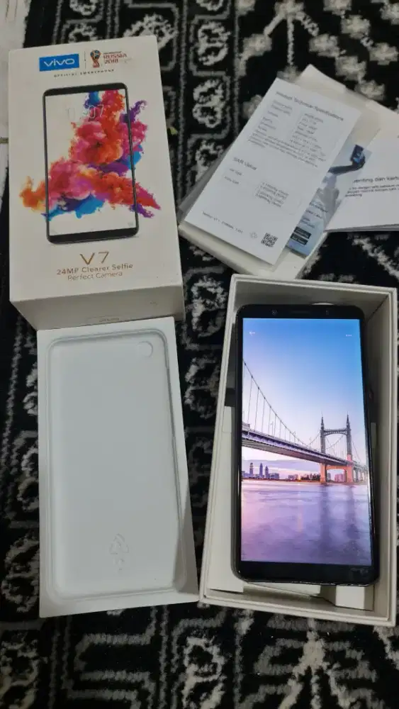 Vivo V7 Ram 4/32 Normal lengkap