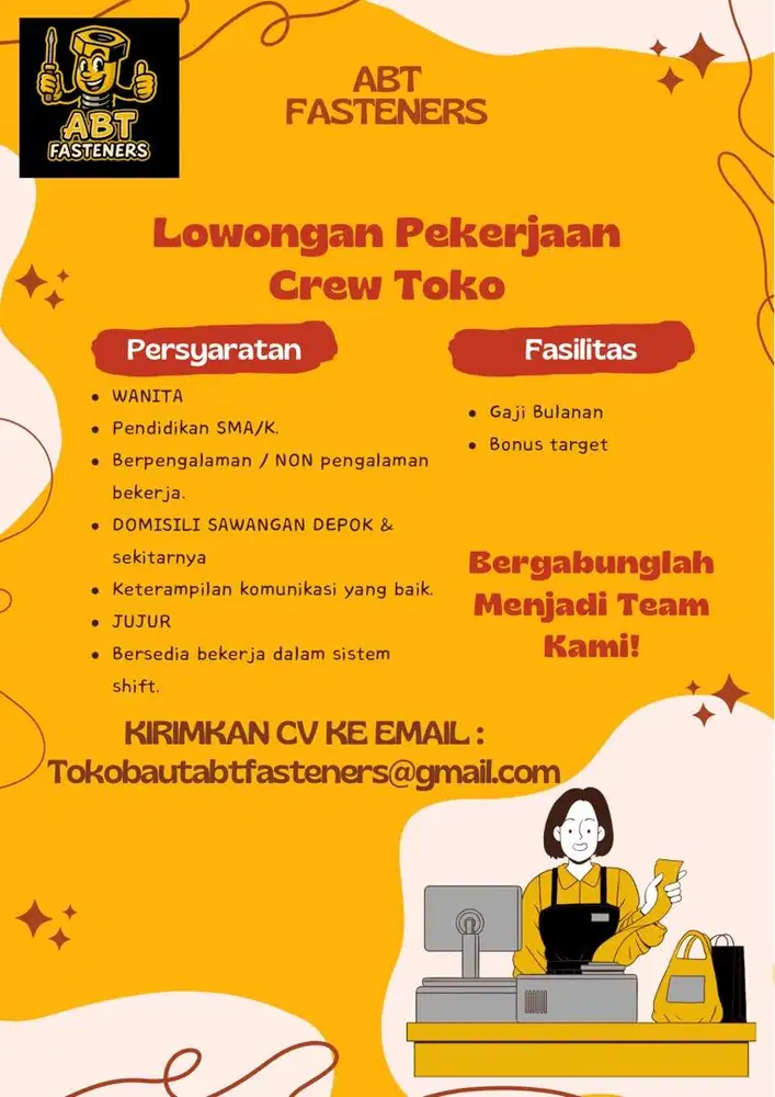 MARI BERGABUNG MENJADI TEAM KAMI