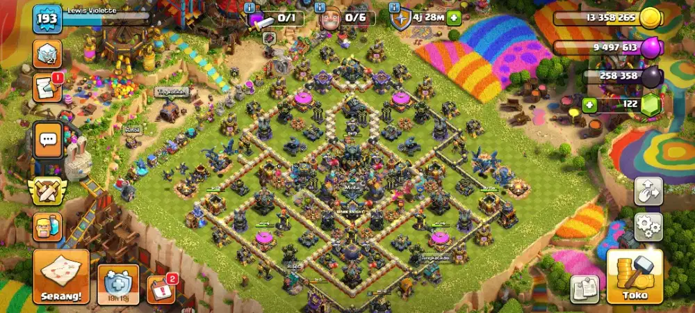 TH17 COC Semi Max | Gear Epic Lengkap | Base Rapi | Murah