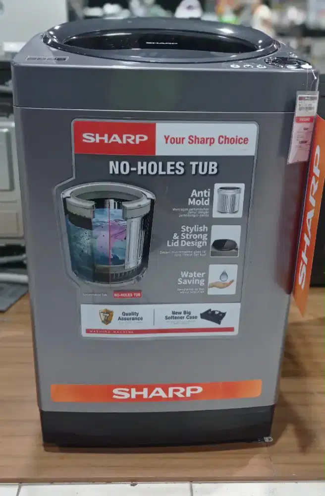 SHARP W. MACHINE TOP LOAD 10KG
