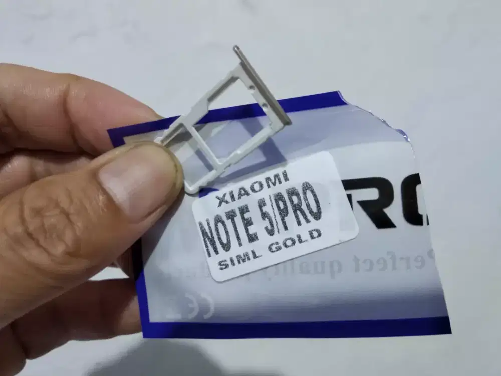 Sim tray simlock simcard redmi note 5, 5 pro, 5 plus warna gold