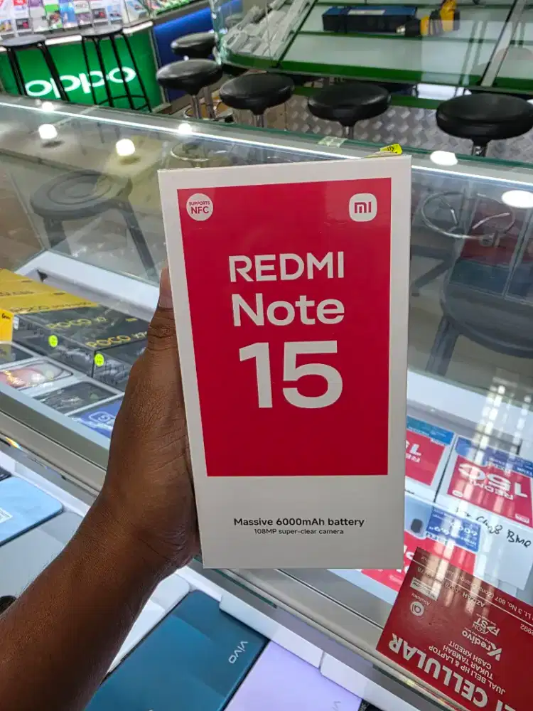 Xiaomi redmi note 15 4G ram 6gb/128 & 8gb/128gb & 8gb/256gb baru segel