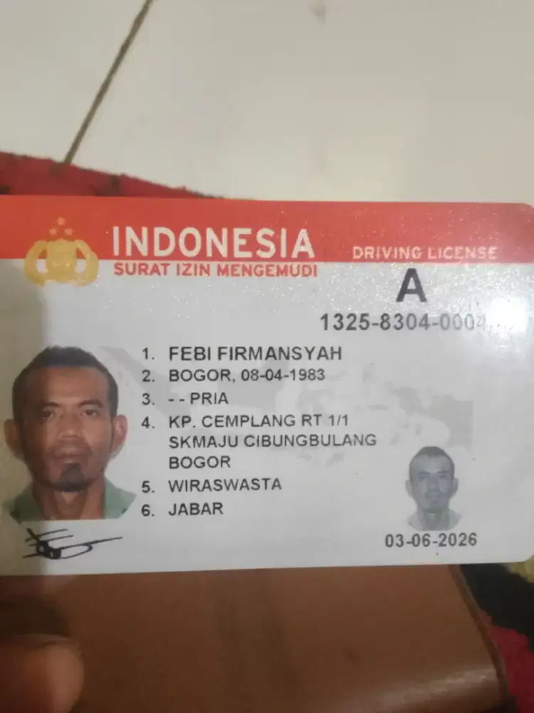Sedang mencari pekerjaan supir pribadi/kantor
