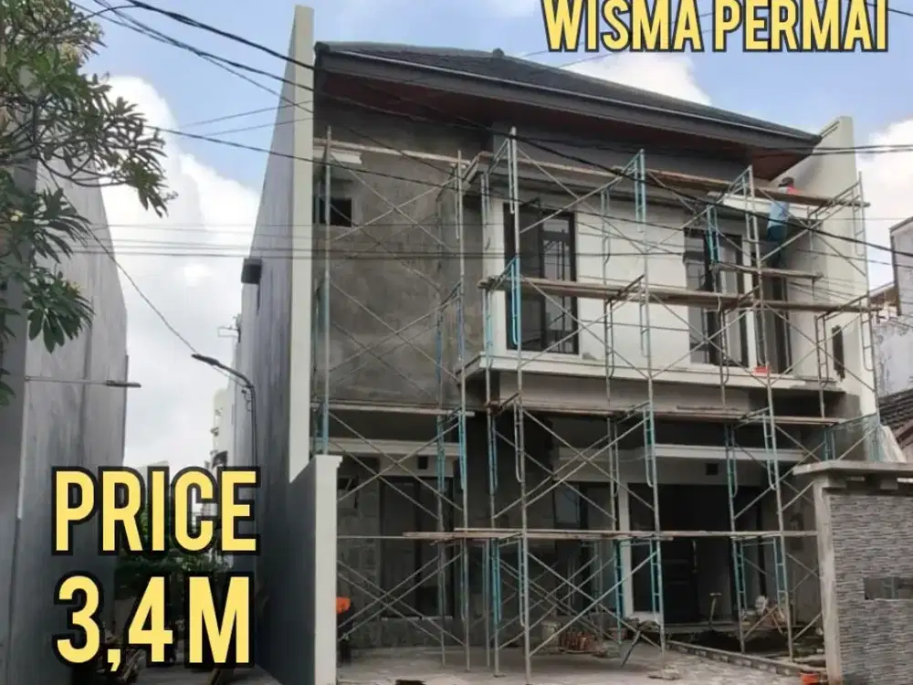 ‼️MEWAH, BARU GRESS‼️RUMAH WISMA PERMAI SELANGKAH GALAXY MALL, MERR, KERTAJAYA, DHARMAHUSADA, ITS, UNAIR, MULYOSARI,