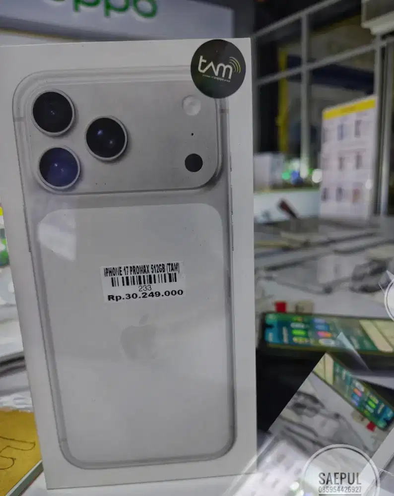 Baru iphone 17 pro max 512GB