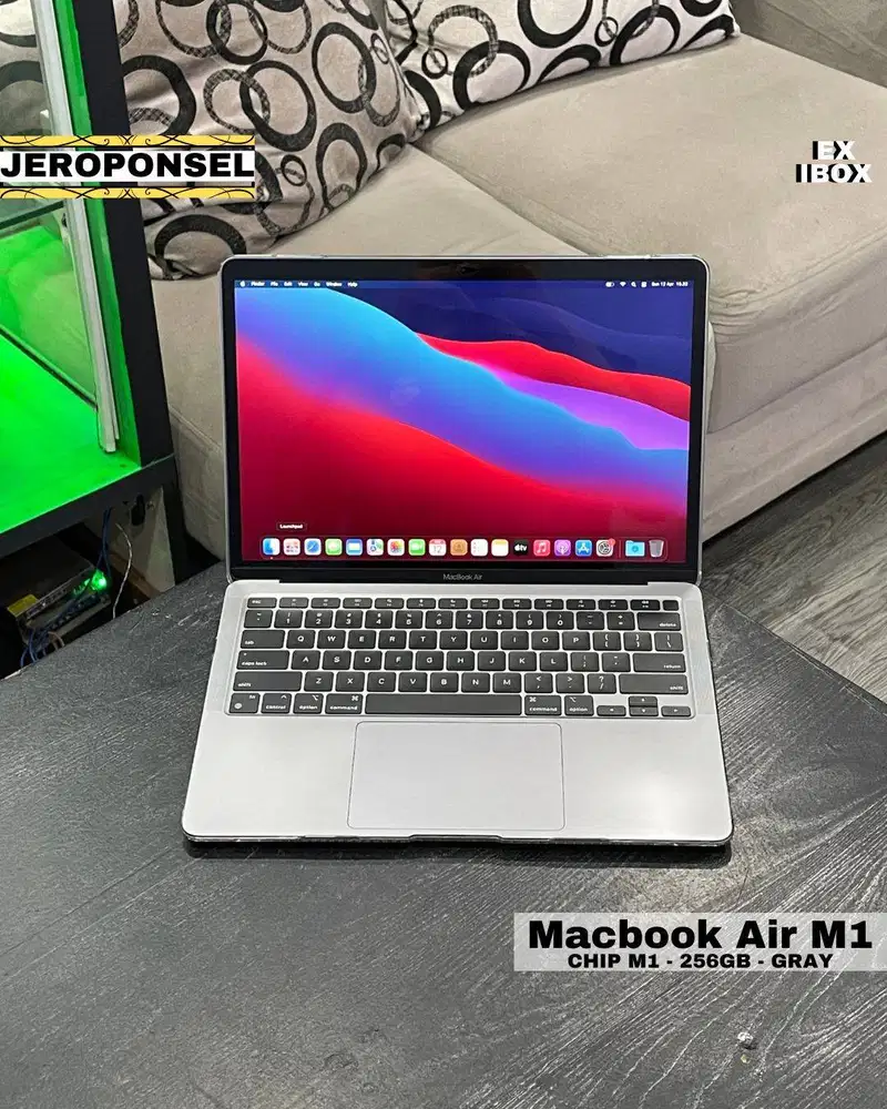 MACBOOK AIR M1 256GB GRAY EX IBOX BH 90% CC 277 ORIGINAL NO MINUS