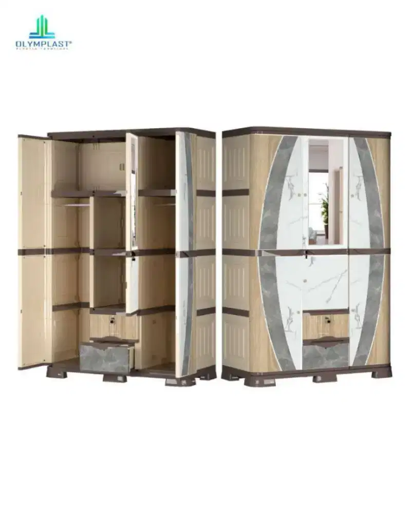 Lemari Plastik Olymplast SCOC 3 Pintu Murah Jogja (Ars)