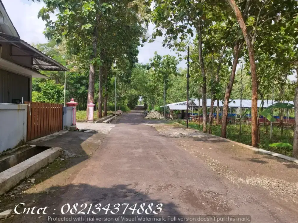 Tanah dijual di Karangrejek dkt pantai Baron, Wonosari, Gungungkidul.