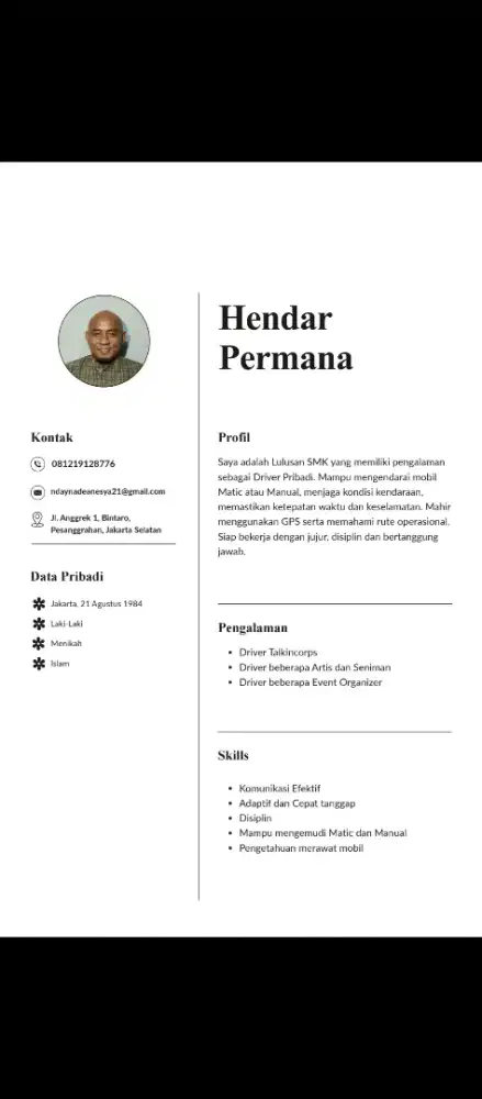 Sedang mencari pekerjaan